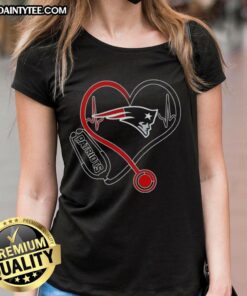 Good Nurse Love New England Patriots ladies tee featuring a stylish design perfect for football fans and nurses.