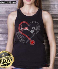 Good Nurse Love New England Patriots tank top featuring a stylish design for fans and healthcare professionals.