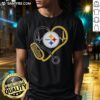 Good Nurse Love Pittsburgh Steelers T-Shirt featuring a heart design, perfect for nurses and Steelers fans.