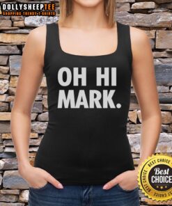 Good Oh Hi Mark 2003 film tank top featuring iconic quotes and imagery from The Room, perfect for fans of cult cinema.