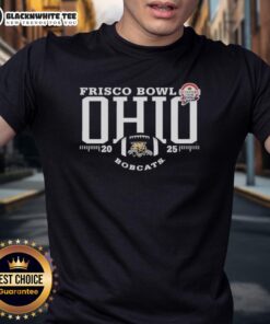 Good Ohio Bobcats Frisco Bowl 2025 T-Shirt featuring team colors and logo, perfect for fans supporting Ohio in 2025.