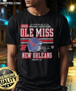 Good Ole Miss Rebels CFP Quarterfinal T-Shirt for Sugar Bowl 2026 in New Orleans, showcasing team spirit and pride.