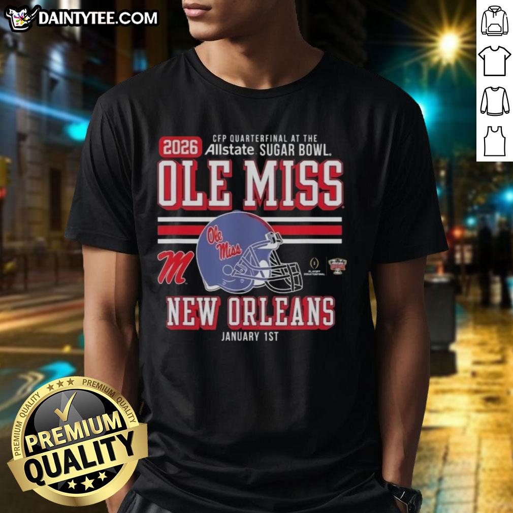 good-ole-miss-rebels-cfp-quarterfinal-at-the-sugar-bowl-2026-new-orleans-jan-1st-t-shirt Good Ole Miss Rebels CFP Quarterfinal T-Shirt for Sugar Bowl 2026 in New Orleans, showcasing team spirit and pride.