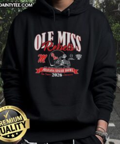 Good Ole Miss Rebels College Football Playoff 2026 Sugar Bowl hoodie featuring team colors and logo for fans.