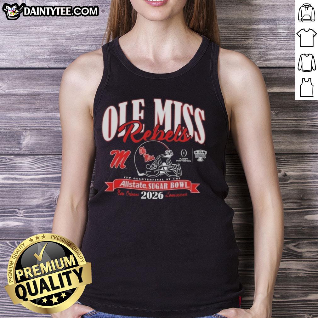 good-ole-miss-rebels-college-football-playoff-2026-sugar-bowl-tank-top Good Ole Miss Rebels College Football Playoff 2026 Sugar Bowl tank top featuring vibrant team colors and logo design.