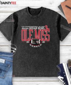 Good Ole Miss Rebels Football 2025 Allstate Sugar Bowl CFP Quarterfinal t-shirt showcasing team spirit and pride.