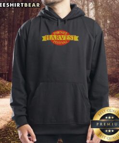 Good Pawnee Harvest Festival Logo Hoodie featuring vibrant festival logo on a cozy pullover design.