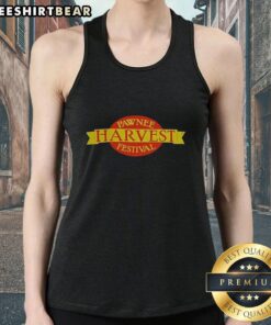 Good Pawnee Harvest Festival Logo Tank Top featuring vibrant colors and festive design for autumn celebrations.