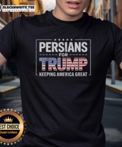 Good Persians For Trump Keeping America Great Retro T-Shirt featuring bold graphics and patriotic colors.