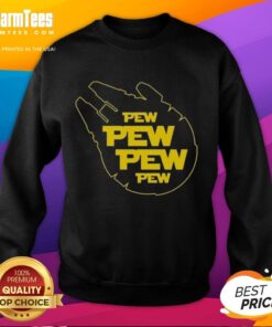 Good Pew Pew Starship Sweatshirt featuring a stylish space-themed design, perfect for sci-fi fans and casual wear.