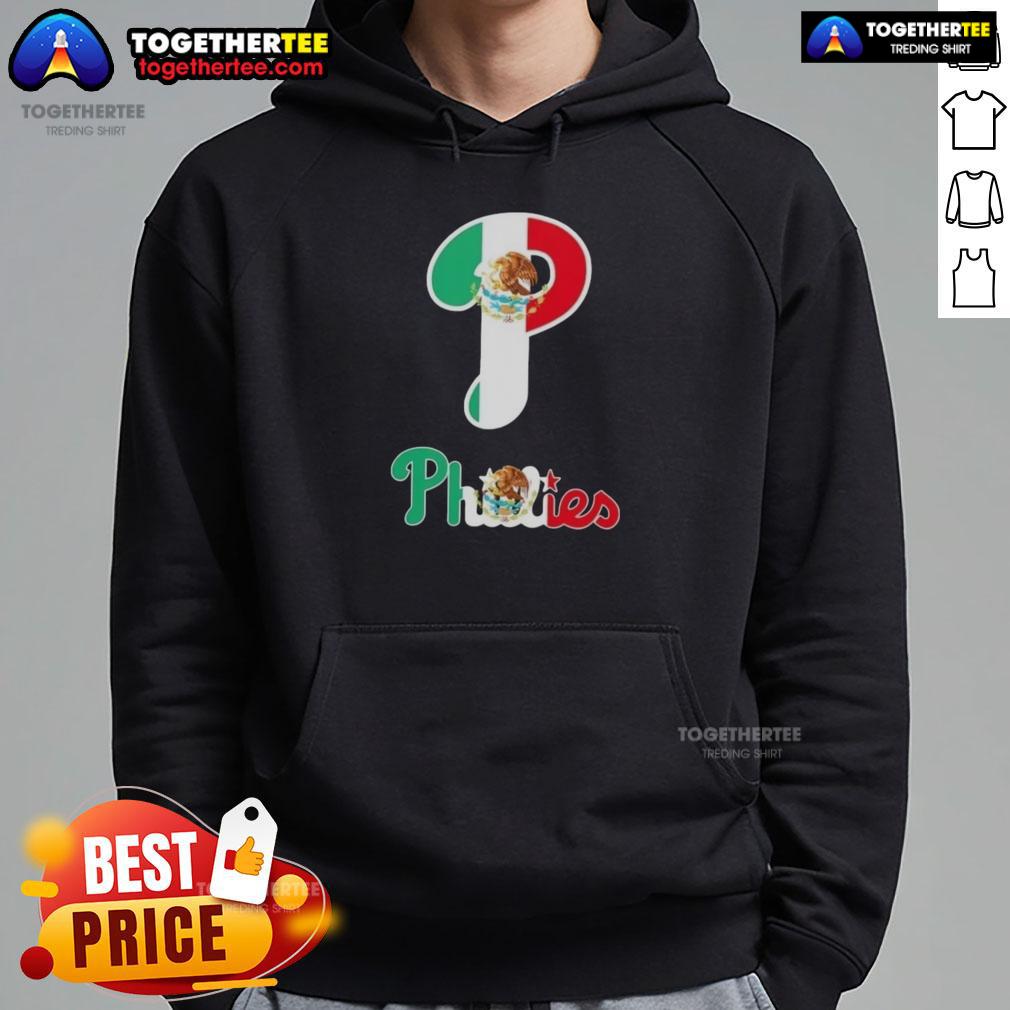 Good Philadelphia Phillies Baseball X Mexican Flag Hoodie Good Philadelphia Phillies baseball hoodie featuring a vibrant Mexican flag design, perfect for fans and stylish wear.