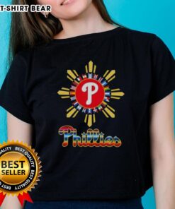Good Philadelphia Phillies X Hispanic Ladies Tee featuring vibrant team colors and stylish design for fans.