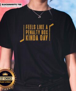 Good Pittsburgh Penguins hockey tee for ladies, perfect for penalty box days, featuring team colors and logo design.