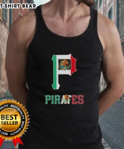 Alt Text: Good Pittsburgh Pirates baseball tank top with Mexican flag design, perfect for fans and summer wear.