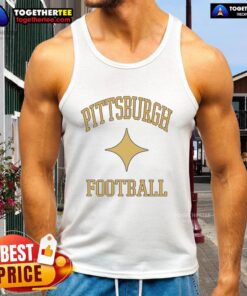 Alt Text: Stylish Good Pittsburgh Steelers Football tank top featuring Starkist Sparkle Icon design for fans.