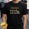 Good Pittsburgh Steelers X Peanuts Snoopy and Friends Abbey Road T-Shirt featuring iconic characters in a playful design.