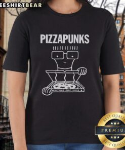 Good Pizza Punks Everything Else Sucks ladies tee featuring bold graphics and a stylish fit for pizza lovers.