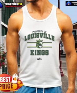 Stylish Louisville Kings UFL tank top showcasing vibrant colors and logo, perfect for fans and casual wear.