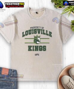 Good Property of Louisville Kings UFL washed t-shirt in vibrant colors, perfect for fans and casual wear.