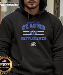 Good Property of St. Louis Battlehawks UFL logo hoodie showcasing team spirit and comfort for fans.