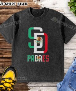 Good San Diego Padres baseball t-shirt featuring a Mexican flag design, perfect for sports fans and cultural pride.