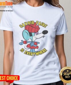 Good Savoir Faire is Everywhere Ladies Tee featuring stylish design and comfortable fit for everyday wear.