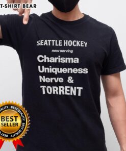 Good Seattle Hockey T-Shirt featuring Charisma, Uniqueness, Nerve, and Torrent design for fans and collectors.