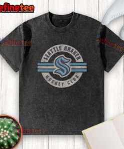 Good Seattle Kraken Surround Washed T-Shirt featuring bold team graphics and a vintage look, perfect for fans.