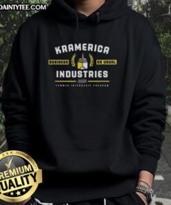 Good Seinfeld Kramerica Industries hoodie for the Business As Usual Summer Internship Program, showcasing fun design.