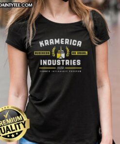 Good Seinfeld Kramerica Industries Business As Usual Summer Internship Program Ladies Tee featuring iconic design.