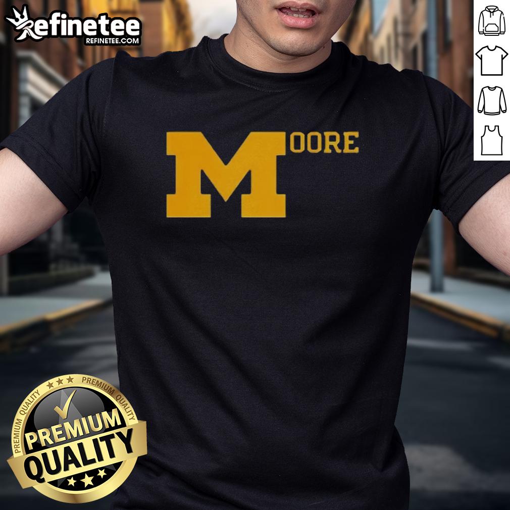 good-sherrone-moore-michigan-football-t-shirt Alt Text: Good Sherrone Moore Michigan Football T-Shirt featuring team colors and logo, perfect for fans and game day wear.