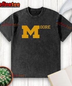 Good Sherrone Moore Michigan Football washed t-shirt showcasing vibrant team colors and logo, perfect for fans.