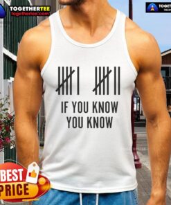 Stylish Good Six Seven If You Know You Know tank top featuring a bold graphic design, perfect for casual summer wear.