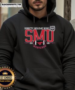 Good SMU Mustangs Directv Holiday Bowl Football 2026 hoodie featuring vibrant team colors and logo for fans.