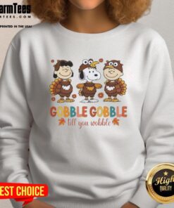 Good Snoopy and Friends Thanksgiving sweatshirt featuring festive turkey design, perfect for cozy holiday celebrations.