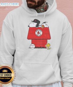 Good Snoopy and Woodstock Boston Red Sox dugout hoodie, perfect for MLB baseball fans and stylish comfort.