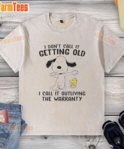 Good Snoopy and Woodstock 'I Don't Call It Getting Old' T-shirt showcasing a fun, whimsical design for vintage tee lovers.