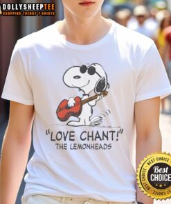 Good Snoopy Love Chant The Lemonheads T-Shirt featuring vibrant graphics and a stylish design for music fans.