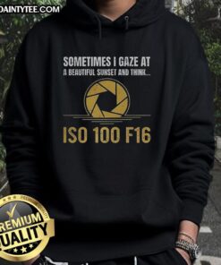 Cozy hoodie featuring 'Good Sometimes I Gaze At A Beautiful Sunset' design, perfect for sunset lovers and chilly evenings.