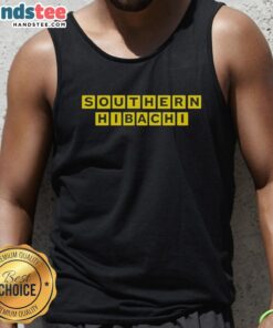 Stylish Good Southern Hibachi tank top in vibrant colors, perfect for summer BBQs and casual outings.