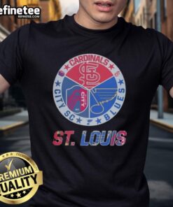 Good St Louis Cardinals, Blues, City SC T-Shirt featuring team logos and vibrant colors for sports fans.