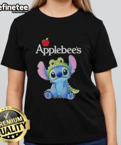 Good Stitch Cosplay Crocodile X Applebee's Ladies Tee featuring a vibrant design, perfect for fans and cosplay lovers.