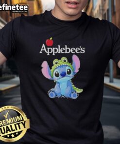 Good Stitch Cosplay Crocodile X Applebee's T-Shirt featuring vibrant graphics and unique design for cosplay enthusiasts.