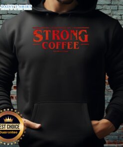 Good Strong Coffee X Stranger Things hoodie featuring a stylish design inspired by the popular TV series.