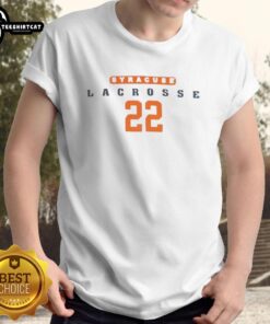 Good Syracuse Lacrosse Number 22 T-Shirt featuring bold graphics and vibrant colors, perfect for fans and players.