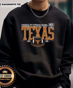 Good Texas Longhorns Cheez-It Citrus Bowl 2025 sweatshirt featuring bold team colors and logo for fans.