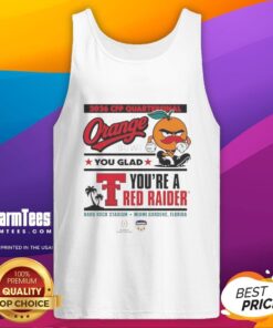 Good Texas Tech Red Raiders CFP Capital One Orange Bowl 2025 tank top, perfect for proud Red Raider fans.