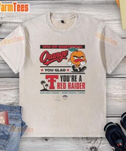 Good Texas Tech Red Raiders CFP Capital One Orange Bowl 2025 washed t-shirt, perfect for proud Red Raider fans.