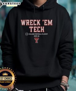 Good Texas Tech Red Raiders Football 2025 CFB Playoff Slogan Hoodie featuring bold team colors and spirited design.