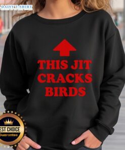 Good This Jit Cracks Birds Red Arrow Sweatshirt featuring a vibrant design and comfortable fit, perfect for casual wear.
